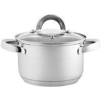 BE-110/2 Кастрюля из нерж стали со стеклянной крышкой (d=16; 2,2 л) (6). Интернет-магазин Vseinet.ru Пенза