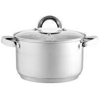 BE-114/2 Кастрюля из нерж стали со стеклянной крышкой (d=24; 6,6 л) (6). Интернет-магазин Vseinet.ru Пенза