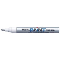 Маркер перманентный Zebra PAINT MOP-200MZ-S круглый пиш. наконечник (толщина линии 1.5мм) серебристы. Интернет-магазин Vseinet.ru Пенза