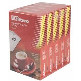 Фото Фильтры для кофе для кофеварок Filtero №2 белый (упак.:200шт). Интернет-магазин Vseinet.ru Пенза