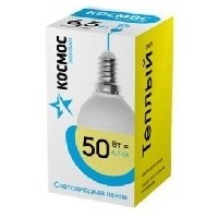 КОСМОС ЭКОНОМИК LED 6,5W GL45 E1430 (10). Интернет-магазин Vseinet.ru Пенза