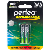 Аккумулятор AAA Perfeo AAA800MAH-2BL, Ni-MH, 800 mAh, 1.2 V (в упаковке 2 шт., цена за 1 шт.). Интернет-магазин Vseinet.ru Пенза
