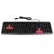 Фото № 1 Клавиатура NAKATOMI KN-02U черная с красным проводная, USB, 