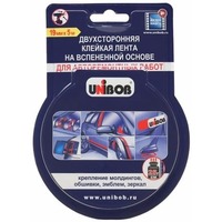 Клейкая лента двухсторонняя для авторемонтных работ 19мм х 5м черный пена UNIBOB ИУ арт.54998. Интернет-магазин Vseinet.ru Пенза