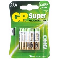 Фото Элемент питания GP Super Alkaline 24A-2CR4 AAA бл 4 (цена за 1шт). Интернет-магазин Vseinet.ru Пенза