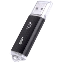 Флешка Silicon Power Blaze B02 32Гб, USB 3.1, черная (SP032GBUF3B02V1K). Интернет-магазин Vseinet.ru Пенза