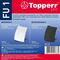 Фото № 8 Комплект универсальных фильтров Topperr FU 1 для пылесосов: чёрный и белый, 145 × 215, 2 шт.