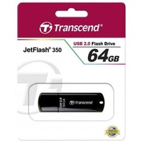 Флешка Transcend JetFlash 350 64Гб, USB 2.0, черный (TS64GJF350). Интернет-магазин Vseinet.ru Пенза