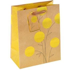 Фото Пакет подарочный "Желтые шары" люкс, 23 х 17.8 х 9.8 см. Интернет-магазин Vseinet.ru Пенза