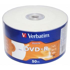 Фото Диск DVD-R Verbatim 4.7Gb 16x bulk (50шт) Printable (43793). Интернет-магазин Vseinet.ru Пенза