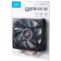 Вентилятор для корпуса DeepCool WIND BLADE 120 120X120X25mm Hydro 1300RPM Blue LED. Интернет-магазин Vseinet.ru Пенза