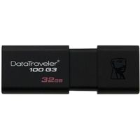 Фото Флешка Kingston DataTraveler 100 G3 32Гб, USB 3.0, черная (DT100G3/32GB). Интернет-магазин Vseinet.ru Пенза