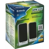 Активная акустика Defender SPK-225 USB / 2.0 / 200 - 18000 Гц / серебристый. Интернет-магазин Vseinet.ru Пенза
