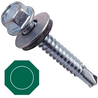 Саморез (зелен.мох) (кровельный со сверлом) 5,5 х 19 (конт.100 шт.) 6005. Интернет-магазин Vseinet.ru Пенза