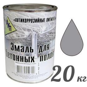 Фото Эмаль для бетонных полов серая,ведро 20 кг. "АКП". Интернет-магазин Vseinet.ru Пенза
