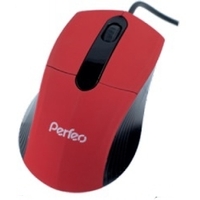 Мышь Perfeo PF-383-OP проводная, USB, черная с красным. Интернет-магазин Vseinet.ru Пенза
