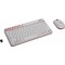 Фото № 2 Комплект: клавиатура+мышь Logitech Wireless Combo MK240 Nano White (920-008212)