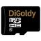 Фото № 2 Карта памяти DIGoldy micro SDHC 16Гб, Class 10, адаптер SD