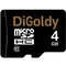 Фото № 5 Карта памяти DIGoldy micro SDHC 4Гб, Class 10(DG004GCSDHC10 w/a Adaptor)