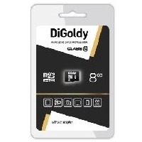 DIGOLDY 8GB microSDHC Class10 - без адаптера SD. Интернет-магазин Vseinet.ru Пенза