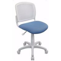 Кресло детское Бюрократ CH-W296NX/26-24 спинка сетка белый TW-15 сиденье голубой 26-24. Интернет-магазин Vseinet.ru Пенза