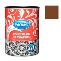 Фото Грунт-эмаль по ржавчине "РАСЦВЕТ" шоколадная 5 кг. Интернет-магазин Vseinet.ru Пенза