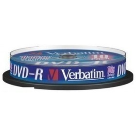 Фото Диск DVD-R Verbatim 4.7Gb 16x Cake Box (10шт) 43523. Интернет-магазин Vseinet.ru Пенза