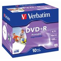 Фото Диск DVD+R Verbatim 4.7Gb 16x Jewel Case Printable (10шт) 43508. Интернет-магазин Vseinet.ru Пенза