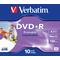 Фото № 1 Диск DVD+R Verbatim 4.7Gb 16x Jewel Case Printable (10шт) 43508
