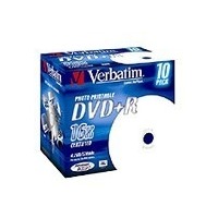Диск DVD+R Verbatim 4.7Gb 16x Jewel Case Printable (10шт) 43508. Интернет-магазин Vseinet.ru Пенза
