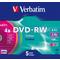 Фото № 2 Диск DVD-RW Verbatim 4.7Gb 4x Slim Color (5шт) 43563