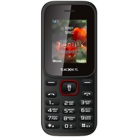 Сотовый телефон teXet TM-128, 2 SIM, черный с красным. Интернет-магазин Vseinet.ru Пенза