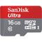 Фото № 3 Карта памяти SanDisk Ultra, 16Гб, micro SDHC, Class 10
