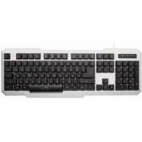 Фото Клавиатура Oklick 710G черная с серым проводная, USB, . Интернет-магазин Vseinet.ru Пенза