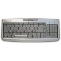 Фото Клавиатура Oklick 580М черная с белым проводная, USB, . Интернет-магазин Vseinet.ru Пенза