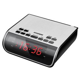 Фото Радиобудильник Hyundai H-RCL100 белый LED подсв:красная часы:цифровые FM. Интернет-магазин Vseinet.ru Пенза
