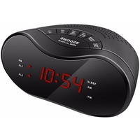Фото Радиобудильник Hyundai H-RCL160 черный LED подсв:красная часы:цифровые AM/FM. Интернет-магазин Vseinet.ru Пенза