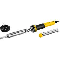 Фото Паяльник PROTerm с двухкомпонентной рукояткой, в комплекте с припоем и подставкой, жало - клин, STAYER Professional 55300-100, 100 Вт. Интернет-магазин Vseinet.ru Пенза