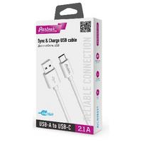 Фото Кабель Partner 03653 USB 2.0 (am) - USB Type-C (m), 1 м, белый. Интернет-магазин Vseinet.ru Пенза