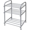 Фото Этажерка "Ника Комфорт 1" узк (500х330х450) 3-х ярусная СЕРЕБРО ЭТК 1. Интернет-магазин Vseinet.ru Пенза