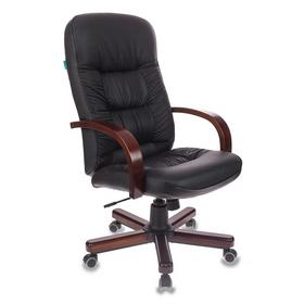 Фото Кресло руководителя Бюрократ T-9908/WALNUT черный кожа крестовина металл. Интернет-магазин Vseinet.ru Пенза