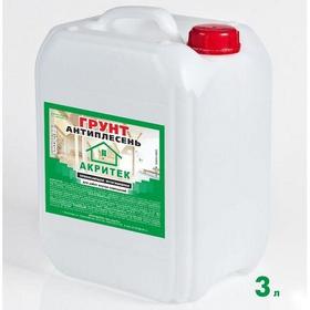 Фото Грунт "Антиплесень" АКРИТЕК 3 л. Интернет-магазин Vseinet.ru Пенза