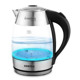 Фото Электрочайник Centek CT-0059, прозрачный с серебристым и черным. Интернет-магазин Vseinet.ru Пенза