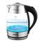 Фото № 0 Электрочайник Centek CT-0059, прозрачный с серебристым и черным