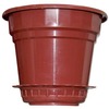 Фото Кашпо с поддоном 3л. (терракот) "Бриг" *. Интернет-магазин Vseinet.ru Пенза