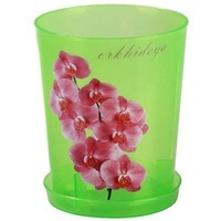 Фото Горшок цв для орхидеи 3,5л. с\\подд.(зел.прозр) М1455 г.Октябрьский *. Интернет-магазин Vseinet.ru Пенза