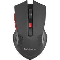 Мышь беспроводная Defender Accura MM-275, USB, черная с красным. Интернет-магазин Vseinet.ru Пенза