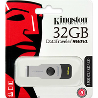 Фото Флешка Kingston DataTraveler microDuo Swivl 32Гб, USB 3.0, серебристая с черным (DTSWIVL/32GB). Интернет-магазин Vseinet.ru Пенза