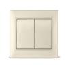 Фото Выключатель двухкл. "Севиль", с/у, 10А, слоновая кость Б-С0023. Интернет-магазин Vseinet.ru Пенза