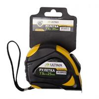 Фото Рулетка Ultimа, AutoLock 7,5 м*25 мм, обрезиненный корпус, автом. фиксация арт.131023. Интернет-магазин Vseinet.ru Пенза